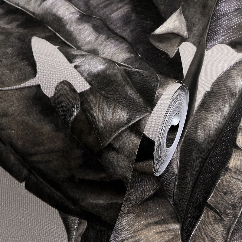 heavy-weight-banana-leaf-tropical-wall-paper-green-plant-living-room-background-black-vinyl-wallpapers-roll-grey-white-papier-peint
