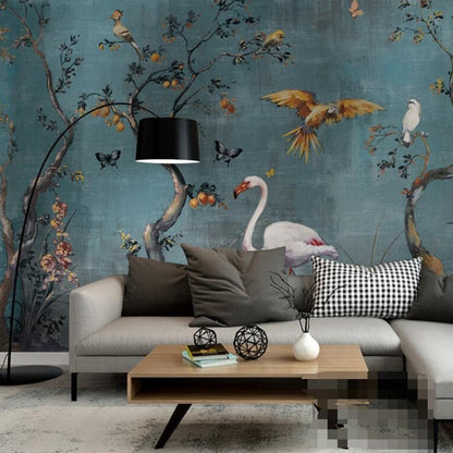 custom-3d-wallpaper-mural-french-landscape-tropical-rain-forest-oil-painting-light-luxury-plant-background-wall-home-decor-papier-peint