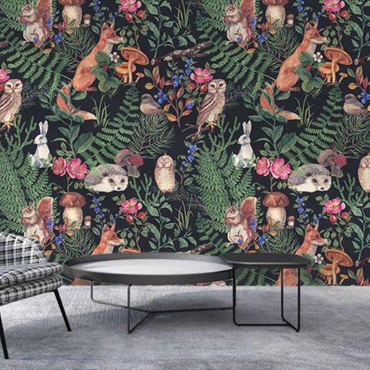 custom-southeast-asian-animals-and-plants-wallpaper-modern-art-mural-photo-wall-painting-living-room-sofa-background-papier-peint