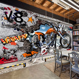Creative-Wallpaper-motorcycle-Street-Graffiti 