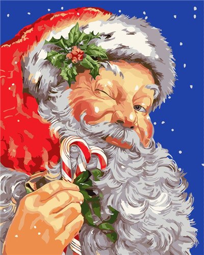 father-christmas-winter-picture-by-numbers-kits-painting-picture-diy-paint-by-numbers-kids-living-room-decoration-40x50cm