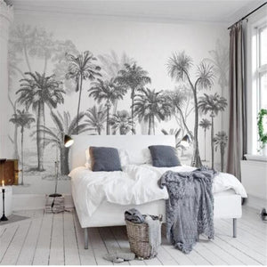 black-and-white-tropical-rain-forest-custom-wallpaper-3d-mural-study-living-room-sofa-tv-background-waterproof-canvas-wallpaper-wall-painting-papier-peint-wallcovering-nursery