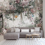custom-mural-wallpaper-papier-peint-papel-de-parede-wall-decor-ideas-for-bedroom-living-room-dining-room-wallcovering-Nordic-modern-fresh-watercolor-vine-flower-background-wall