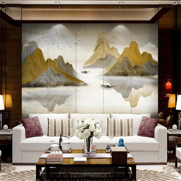 custom-mural-wallpaper-3d-living-room-bedroom-home-decor-wall-painting-papel-de-parede-papier-peint-abstract-gold-line-landscape