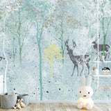 custom-mural-wallpaper-papier-peint-papel-de-parede-wall-decor-ideas-for-bedroom-living-room-dining-room-wallcovering-Nordic-hand-painted-deer-forest-landscape-children-s-wallpaper