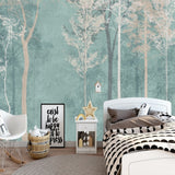 custom-mural-wallpaper-papier-peint-papel-de-parede-wall-decor-ideas-for-bedroom-living-room-dining-room-wallcovering-Nordic-hand-painted-deer-forest-landscape-children-s-wallpaper