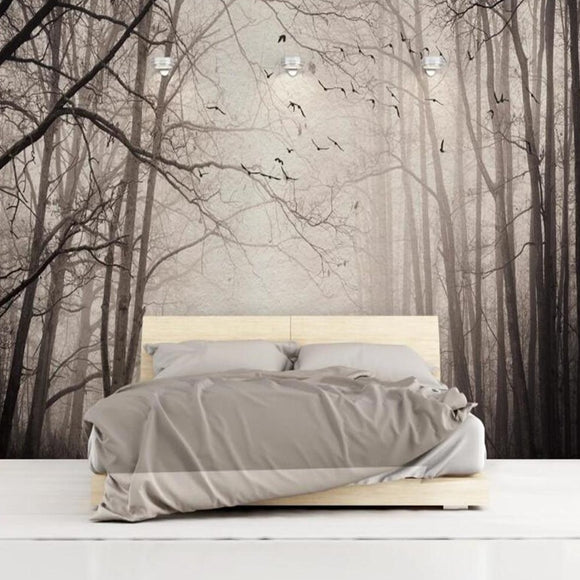 custom-3d-wall-decoration-wallpaper-mural-woods-forest-birds-retro-nostalgic-tv-background-wall-paper-papier-peint