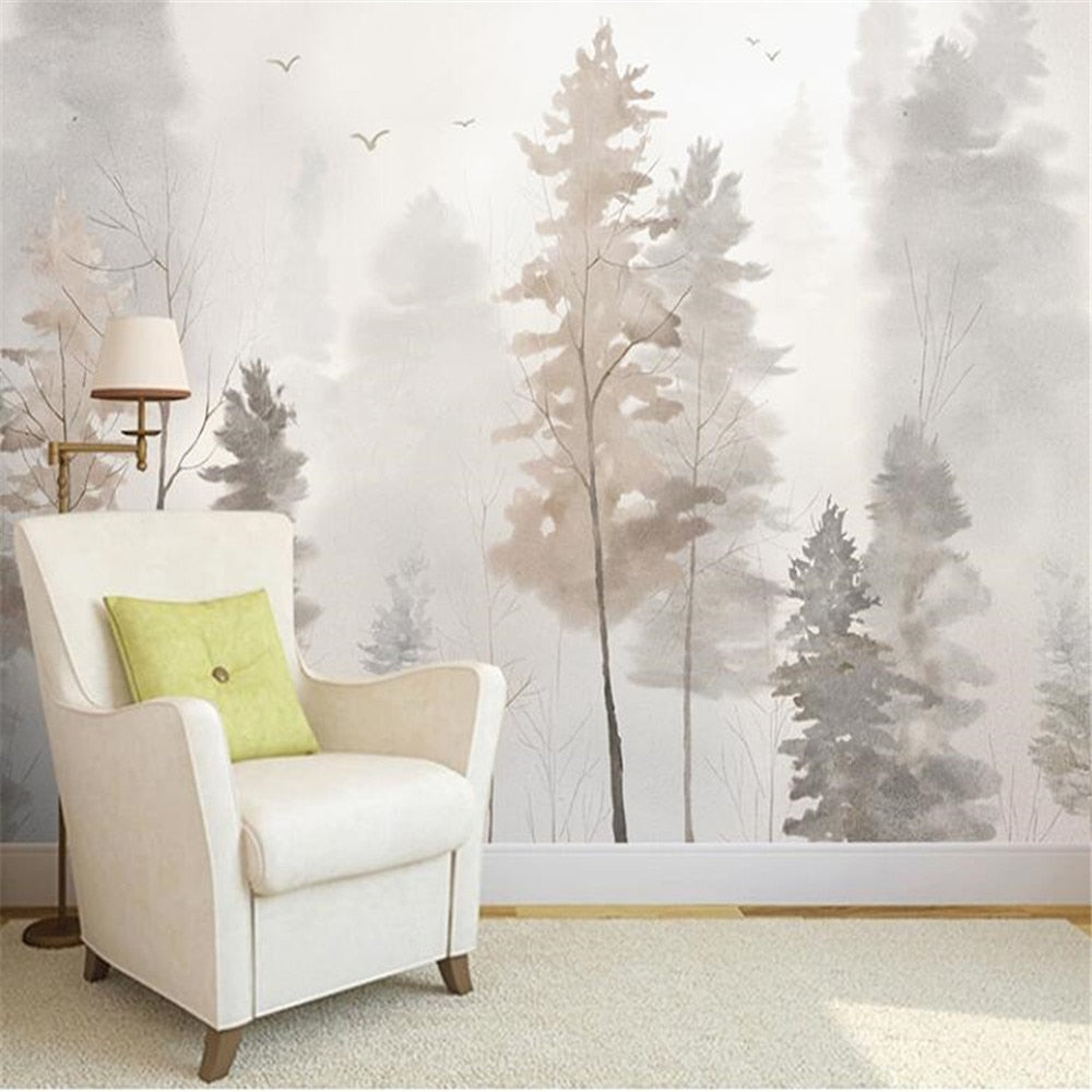 custom-3d-wallpaper-mural-nordic-style-wallpaper-modern-minimalist-style-wallpaper-forest-wall-cloth-bedroom-papier-peint