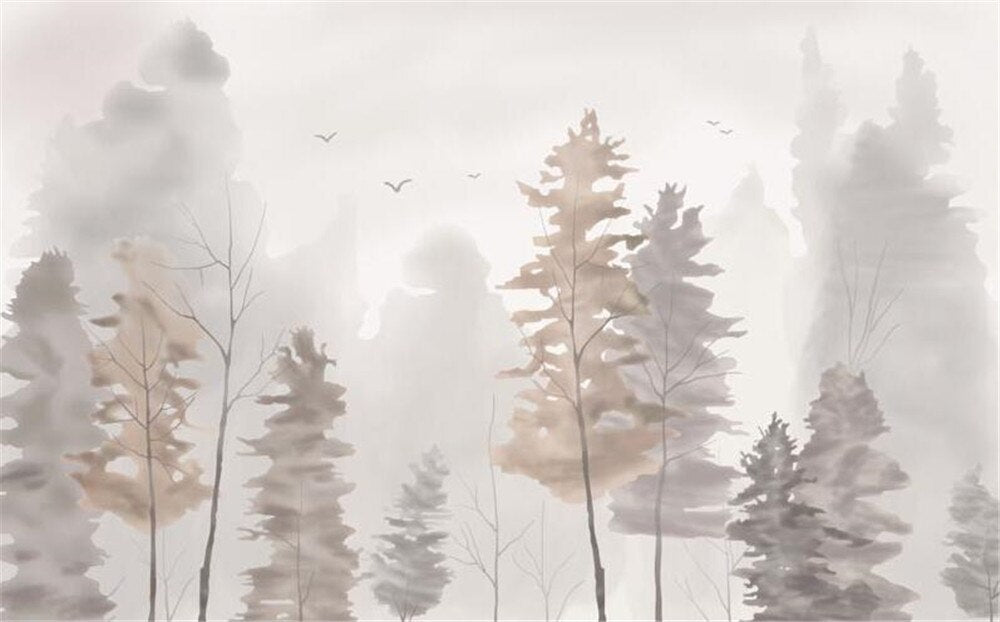 custom-3d-wallpaper-mural-nordic-style-wallpaper-modern-minimalist-style-wallpaper-forest-wall-cloth-bedroom-papier-peint