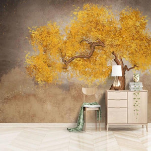 custom-large-wallpaper-mural-hand-painted-new-chinese-background-wall-decoration-painting-hand-painted-maple-leaf-forest-papier-peint