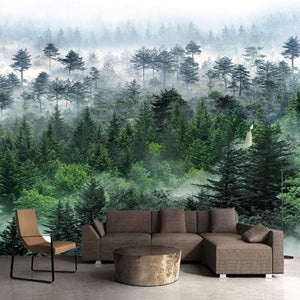 custom-photo-3d-wallpaper-mural-nordic-foggy-mountain-pine-forest-living-room-sofa-decoration-background-wall-papier-peint