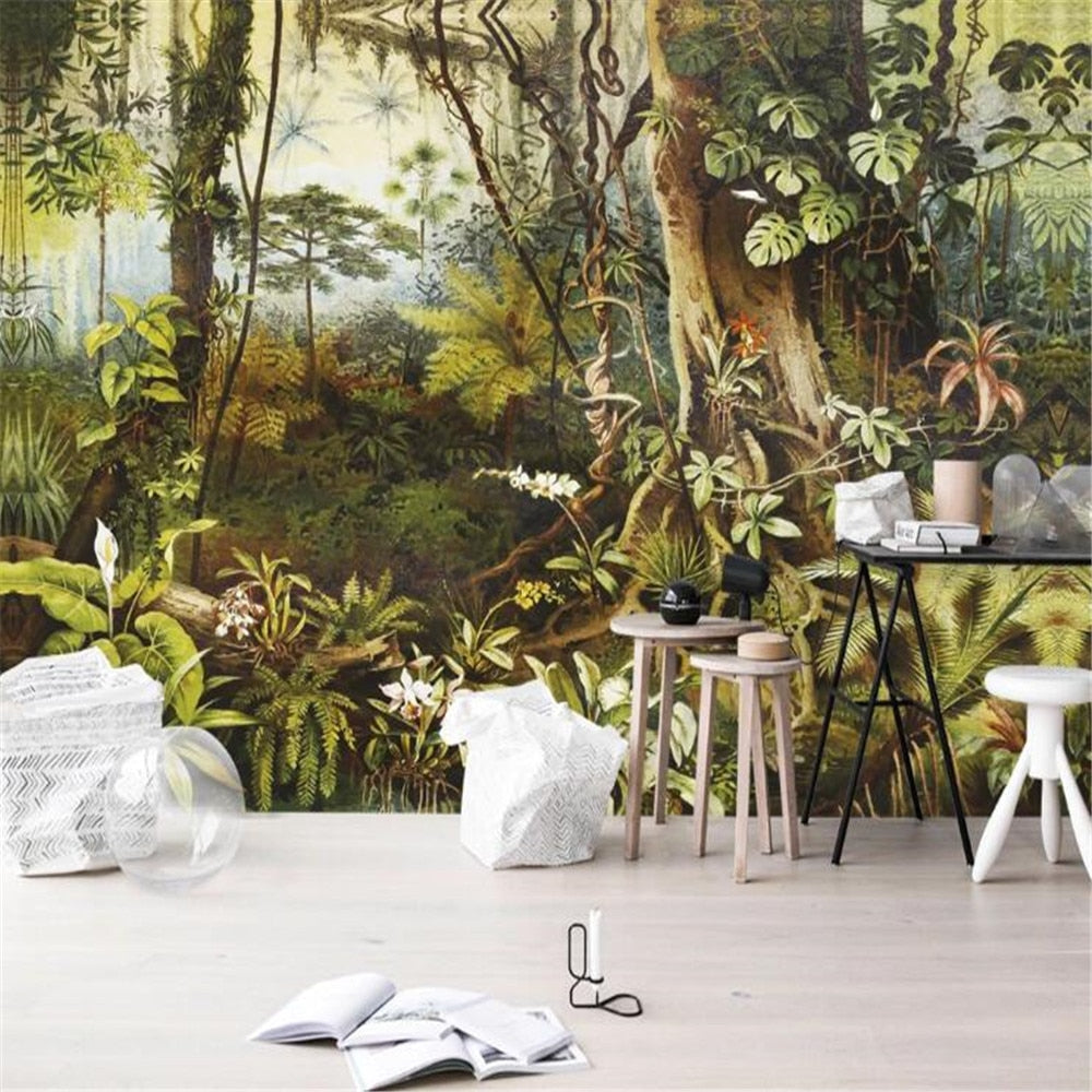 retro-jungle-tropical-rain-forest-custom-wallpaper-3d-mural-study-living-room-sofa-tv-background-waterproof-canvas-wallpaper-wall-painting-papier-peint-wallcovering-nursery