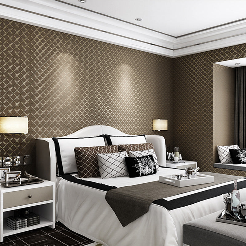 Luxury-Fabric-Lattice-Stripe-Wallpaper-Foam-Embossed-wallcovering