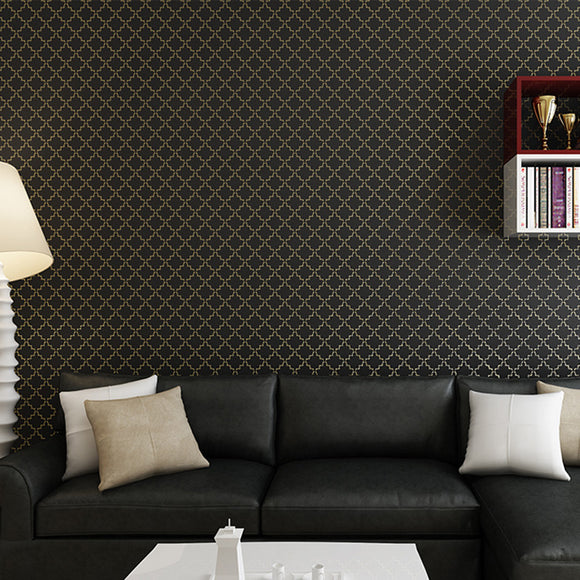 Luxury-Fabric-Lattice-Stripe-Wallpaper-Foam-Embossed-wallcovering