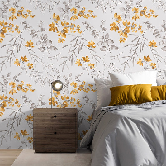 nordic-pastoral-purple-wallpaper-flower-small-foral-modern-minimalist-bedroom-living-room-background-wall-wallpaper-papier-peint