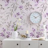 nordic-pastoral-purple-wallpaper-flower-small-foral-modern-minimalist-bedroom-living-room-background-wall-wallpaper-papier-peint