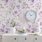 nordic-pastoral-purple-wallpaper-flower-small-foral-modern-minimalist-bedroom-living-room-background-wall-wallpaper-papier-peint