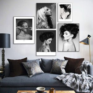 nordic-poster-woman-grey-and-black-abstract-wall-art-canvas-painting-posters-picture-wall-pictures-for-living-room-unframed