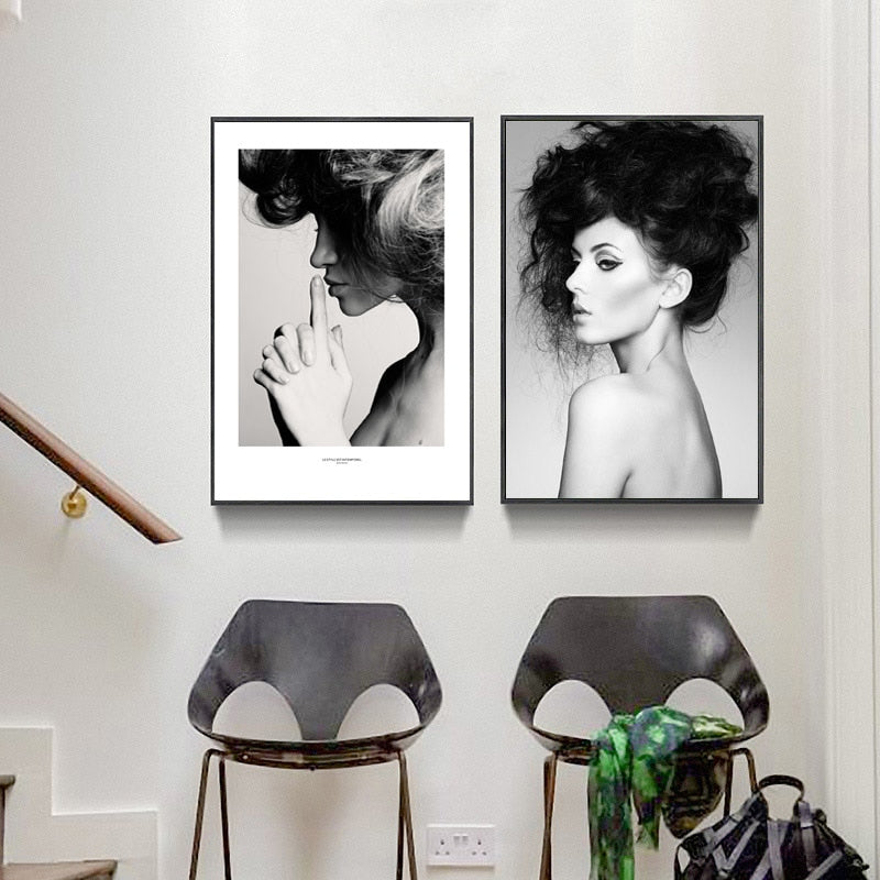 nordic-poster-woman-grey-and-black-abstract-wall-art-canvas-painting-posters-picture-wall-pictures-for-living-room-unframed