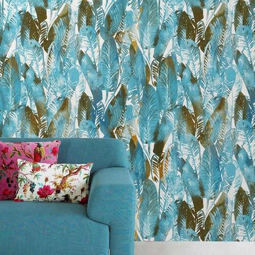 nordic-tropical-banana-leaf-jungle-nature-vinyl-wallpaper-background-wall-pvc-floral-wall-paper-blue-green-waterproof-papier-peint