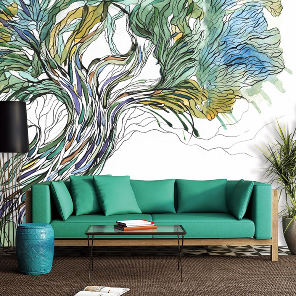 custom-mural-wallpaper-papier-peint-papel-de-parede-wall-decor-ideas-for-bedroom-living-room-dining-room-wallcovering-nordic-Oil-painting-colourfull-tree