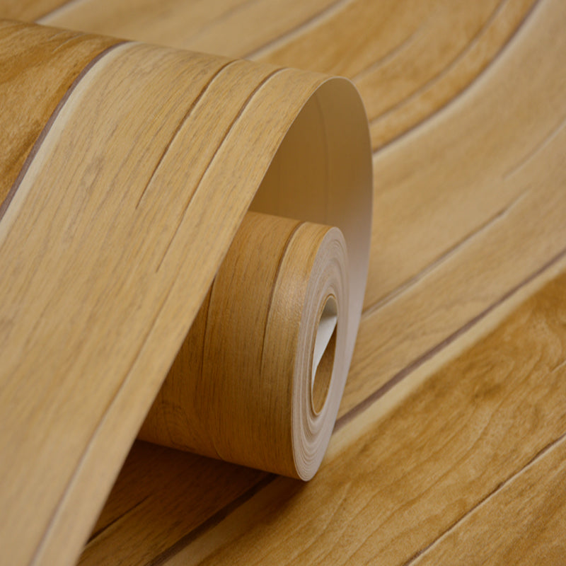 Striped Wood Grain Effect Wallpaper-Original (5.3 ㎡)