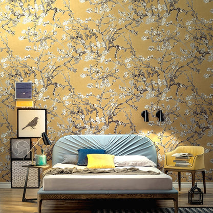 pastoral-apricot-flower-blue-oil-painting-wallpaper-modern-chinese-style-bedroom-living-room-wall-decor-pvc-waterproof-wallpaper-papier-peint
