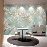 custom-mural-wallpaper-papier-peint-papel-de-parede-wall-decor-ideas-for-bedroom-living-room-dining-room-wallcovering-oil-painting-cherry-blossoms-flowers-floral