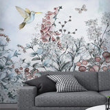 custom-mural-wallpaper-papier-peint-papel-de-parede-wall-decor-ideas-for-wallcovering-Self-Adhesive-Modern-Tropical-Plant-Flowers-And-Birds