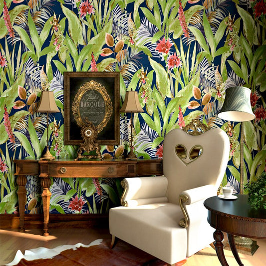pure-paper-wallpaper-roll-pastoral-style-green-plant-leaves-flowers-bedroom-living-room-tv-background-wall-papers-home-decor-3d-papier-peint