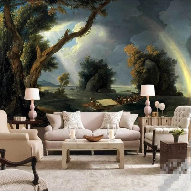 rainbow-under-the-storm-classical-background-wall-large-high-grade-wall-cloth-wallpaper-mural-photo-wall-papier-peint