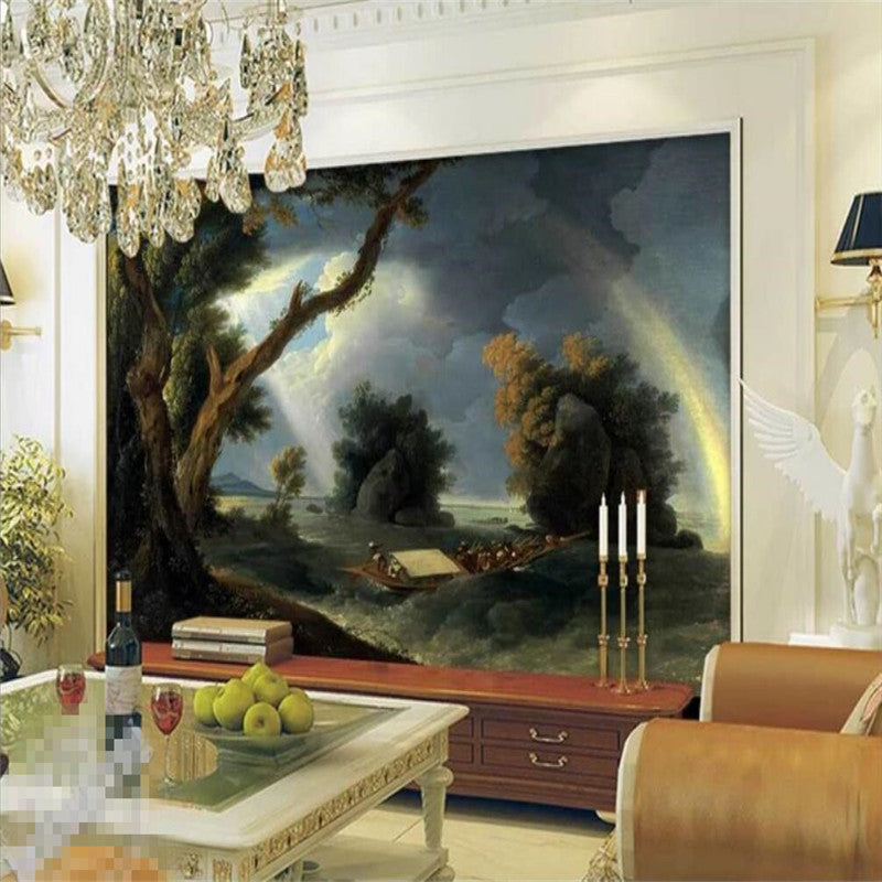 rainbow-under-the-storm-classical-background-wall-large-high-grade-wall-cloth-wallpaper-mural-photo-wall-papier-peint