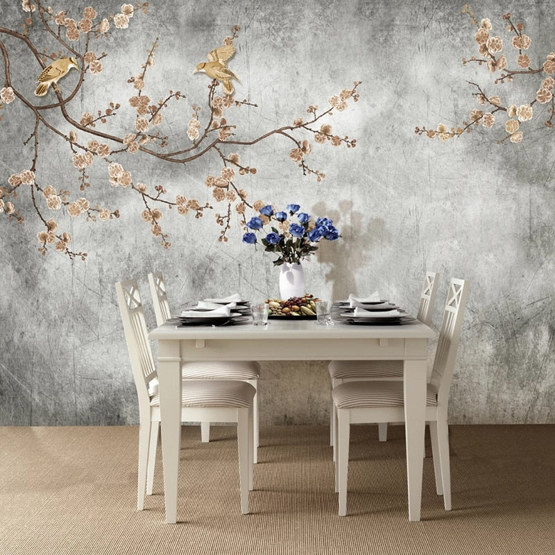 custom-wallpaper-mural-retro-hand-painted-flowers-and-birds-wallpaper-3d-cement-wall-photo-wall-mural-living-room-tv-sofa-study-papel-de-parede-fresco-papier-peint