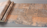Retro Industrial Metal Effect Wallpaper for Restaurant (5.3 ㎡)