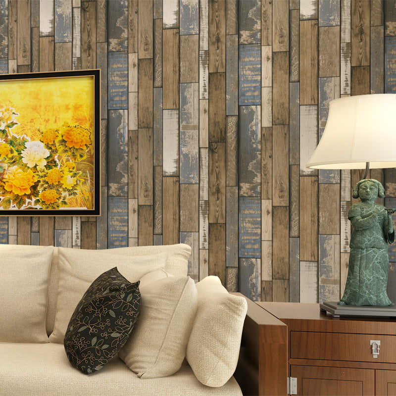 wood-grain-effect-wallpaper-vintage-retro-wallcovering-free-shipping