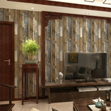 wood-grain-effect-wallpaper-vintage-retro-wallcovering-free-shipping