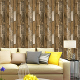 wood-grain-effect-wallpaper-vintage-retro-wallcovering-free-shipping