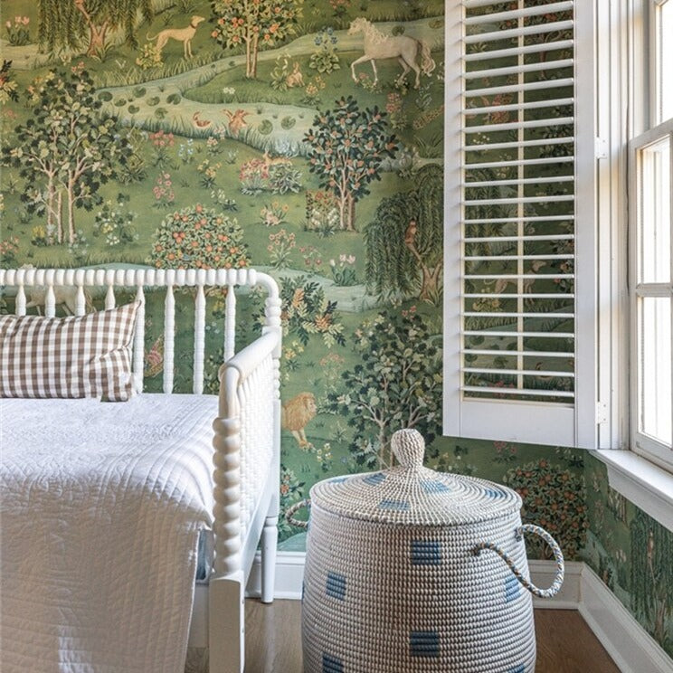 Custom Wallpaper Mural Pastoral Scenery and Animals | BVM Home