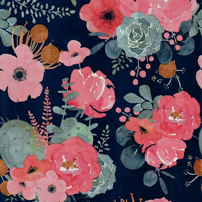 Moody botanical wallcovering for feature walls