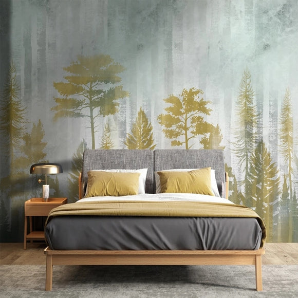 custom-size-pastoral-hand-painted-autumn-forest-trees-wallpaper-bedroom-living-room-tv-background-wall-mural-non-woven-canvas-3d-gold-papier-peint