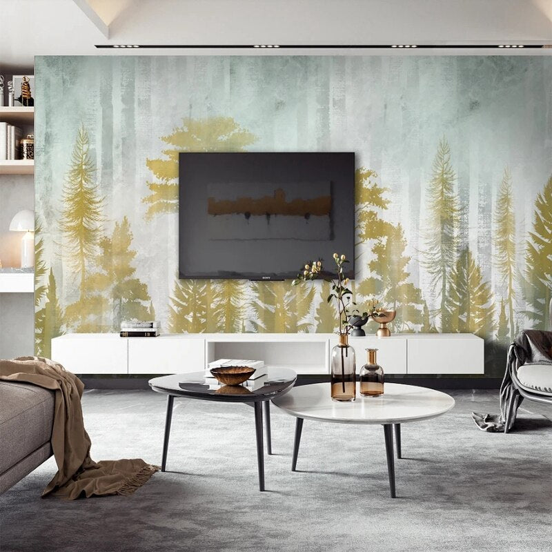 custom-size-pastoral-hand-painted-autumn-forest-trees-wallpaper-bedroom-living-room-tv-background-wall-mural-non-woven-canvas-3d-gold-papier-peint