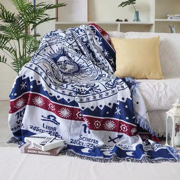 american-country-retro-jacquard-woven-blanket-sun-moon-god-sofa-throw-dust-proof-cushion-carpet-cushion-textile-wall-tapestry