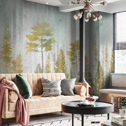 custom-size-pastoral-hand-painted-autumn-forest-trees-wallpaper-bedroom-living-room-tv-background-wall-mural-non-woven-canvas-3d-gold-papier-peint