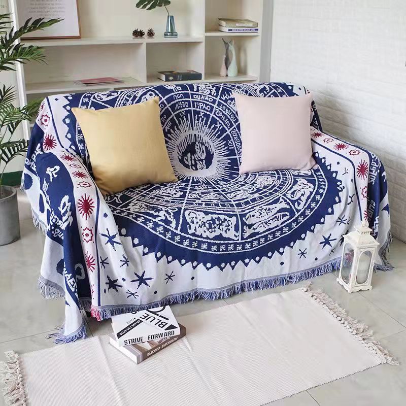 american-country-retro-jacquard-woven-blanket-sun-moon-god-sofa-throw-dust-proof-cushion-carpet-cushion-textile-wall-tapestry