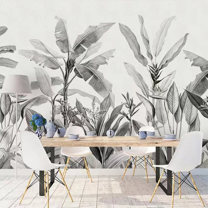 grayscale-plants-custom-wallpaper-mural-botanical-banana-leaf-for-bedroom-home-office-kitchen-minimal-decor-3d-tropical-stickers-papier-peint