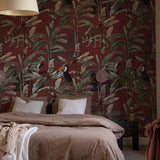 custom-european-medieval-tropical-plants-wall-cloth-wallpaper-for-living-room-bedroom-leopard-animal-mural-wallpaper-papier-peint