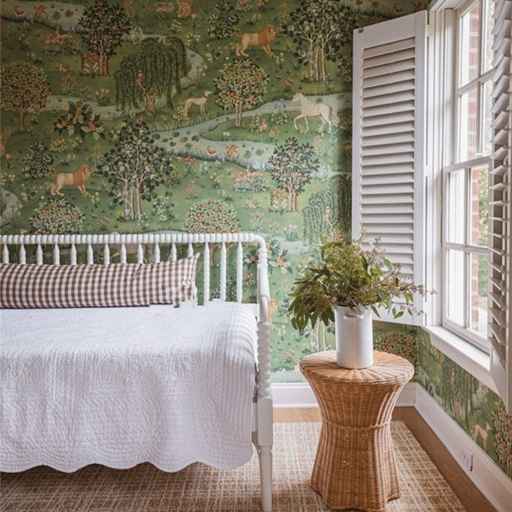 Custom Wallpaper Mural Pastoral Scenery and Animals | BVM Home