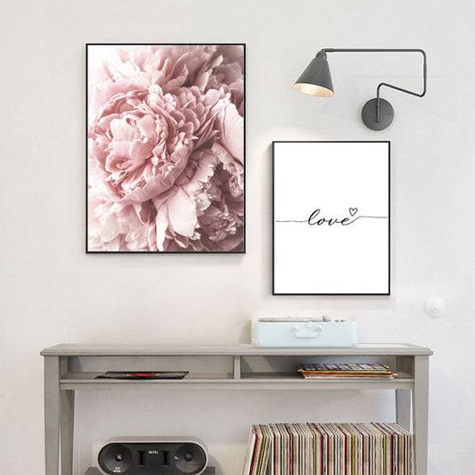nordic-romantic-pink-peony-love-heart-flower-floral-poster-canvas-paintings-wall-art-picture-bedroom-home-decorations