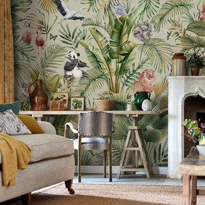 custom-nordic-forest-wallpaper-tropical-rainforest-plant-animal-mural-3d-wall-paper-living-room-tv-background-home-improvement-papier-peint