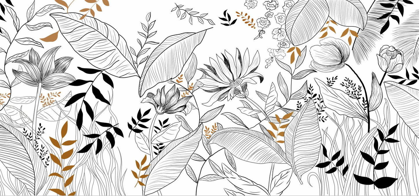 custom-wallpaper-mural-abstract-line-drawing-tropical-rainforest-plants-bedroom-living-room-background-wall-papel-de-parede-papier-peint